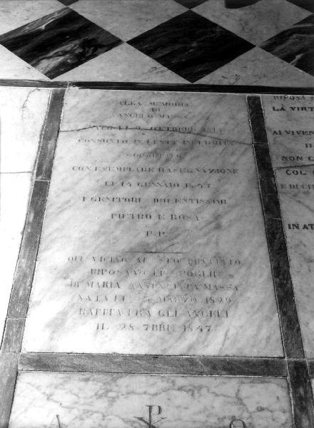 lapide, opera isolata - bottega ligure (sec. XIX)