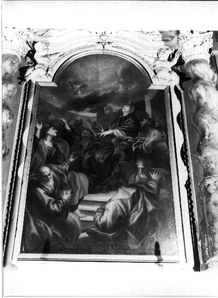 PENTECOSTE (dipinto, elemento d'insieme) di Piola Antonio Maria (attribuito) (secc. XVII/ XVIII)