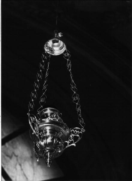 lampada pensile, opera isolata - PRODUZIONE GENOVESE (prima metà sec. XX)