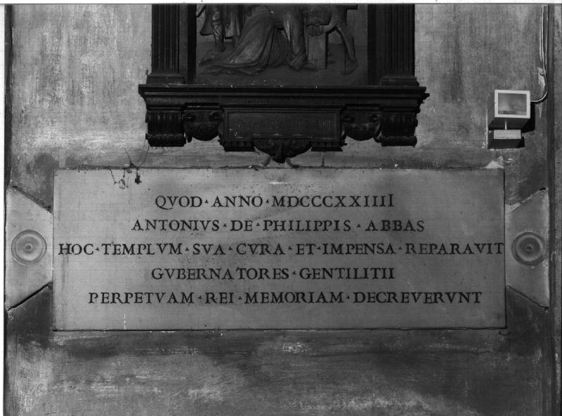 lapide commemorativa, opera isolata - bottega genovese (sec. XIX)