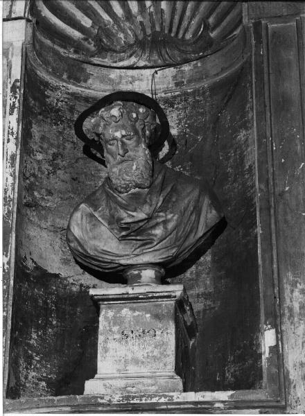 San Simeone Zelota (busto, elemento d'insieme) di Traverso Nicolò Stefano (e aiuti) (sec. XIX)