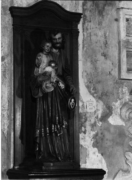 San Giuseppe e Gesù Bambino (statua, opera isolata) - bottega ligure (secc. XIX/ XX)