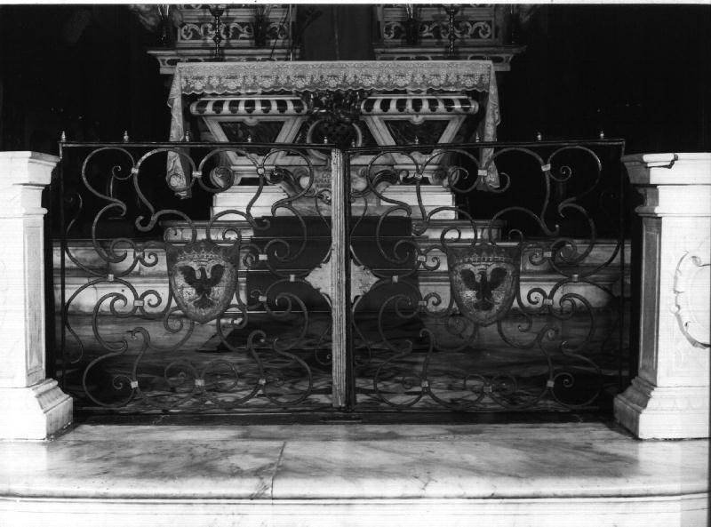 cancello di balaustrata, opera isolata - PRODUZIONE GENOVESE (sec. XIX)