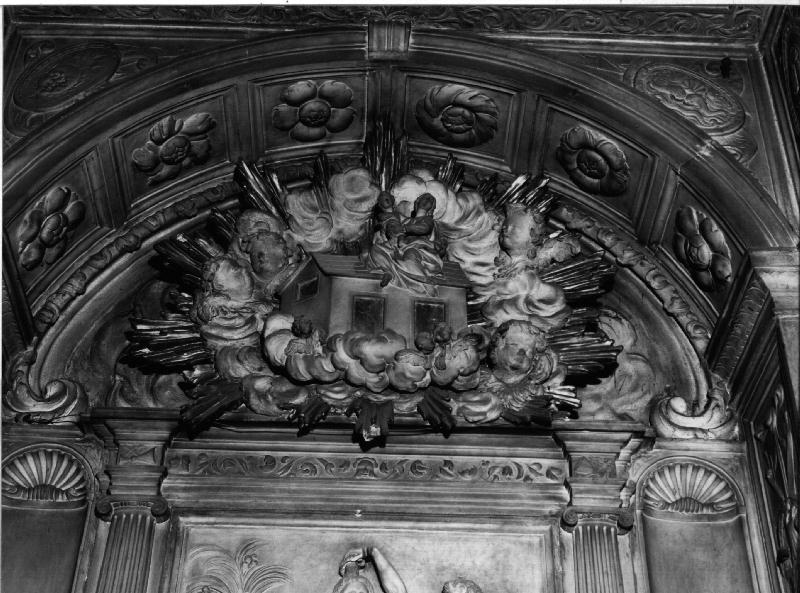 trasporto della Santa Casa a Loreto (scultura, elemento d'insieme) di Cosini Silvio detto Silvio da Fiesole (secondo quarto sec. XVI)