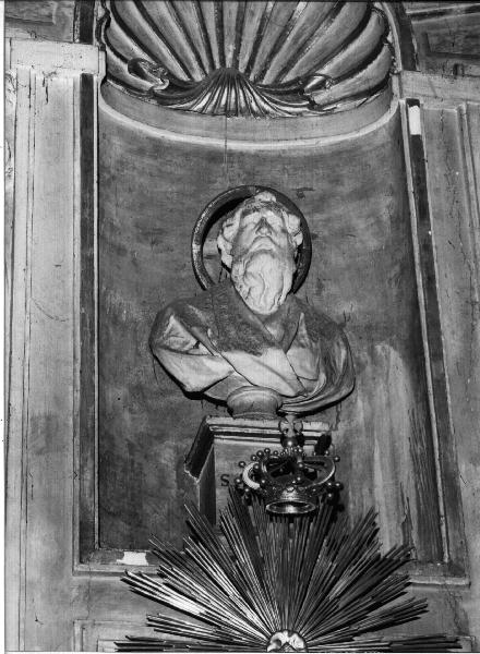Sant'Andrea (busto, elemento d'insieme) di Traverso Nicolò Stefano, Centenaro Gaetano (primo quarto sec. XIX)