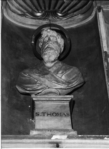 San Tommaso (busto, elemento d'insieme) di Traverso Nicolò Stefano, Centenaro Gaetano (primo quarto sec. XIX)