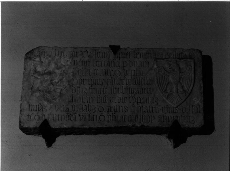 lapide commemorativa, opera isolata - bottega genovese (sec. XV)