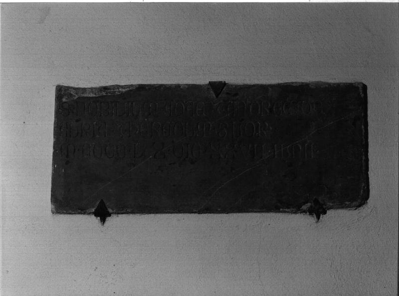 lapide tombale, opera isolata - bottega genovese (sec. XV)