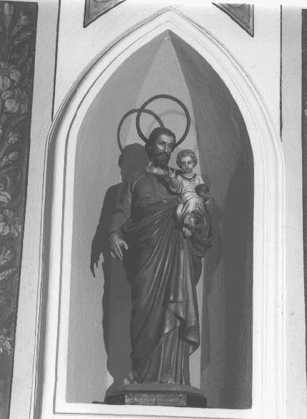 San Giuseppe e Gesù Bambino (statua, opera isolata) - produzione italiana (prima metà sec. XX)