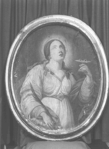 SANTA LUCIA (dipinto, opera isolata) - ambito ligure (sec. XIX)