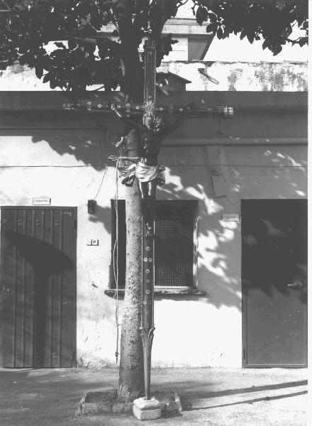 croce processionale, elemento d'insieme - PRODUZIONE GENOVESE (sec. XIX)