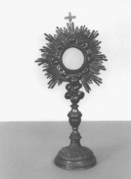 ostensorio, opera isolata - PRODUZIONE GENOVESE (secc. XIX/ XX)