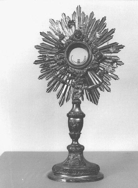 ostensorio, opera isolata - bottega genovese (sec. XIX)