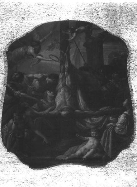 CROCIFISSIONE DI SAN PIETRO (dipinto, elemento d'insieme) di Ratti Carlo Giuseppe (attribuito) (fine sec. XVIII)