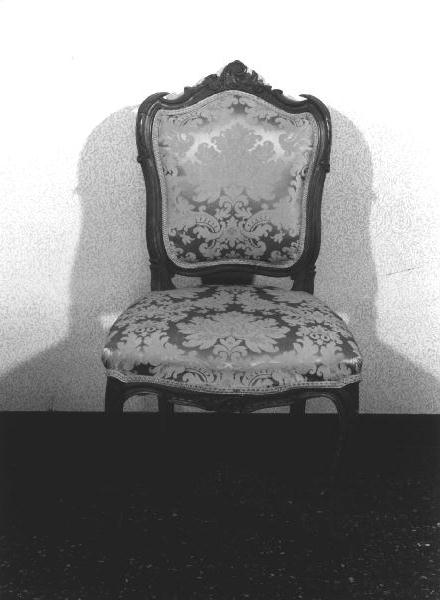 sedia, elemento d'insieme - PRODUZIONE GENOVESE (secc. XIX/ XX)