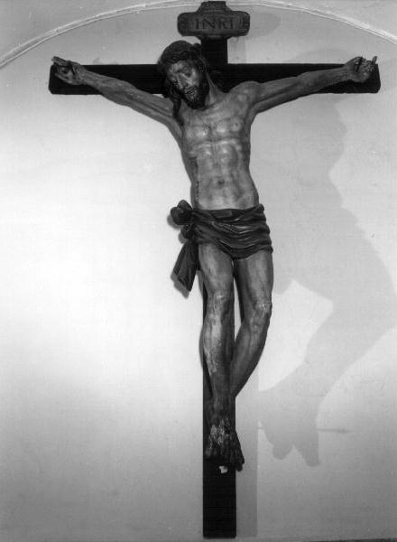 CRISTO CROCIFISSO (crocifisso, opera isolata) - PRODUZIONE GENOVESE (sec. XVII)