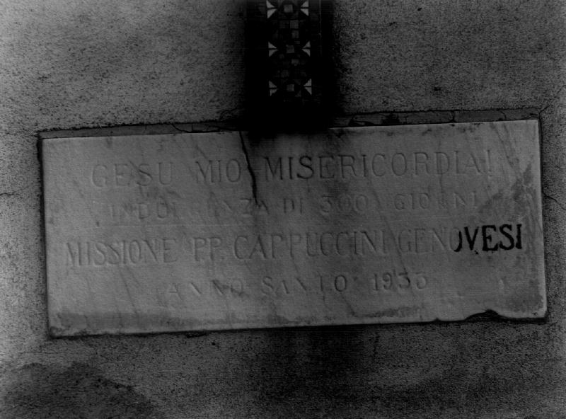 lapide, opera isolata - bottega genovese (sec. XX)