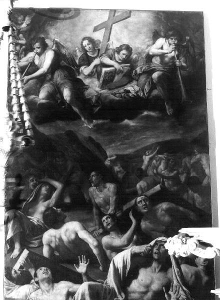 RESURREZIONE DEI MORTI (dipinto, opera isolata) di Carlone Giovanni detto Genovese (attribuito) (sec. XVII)