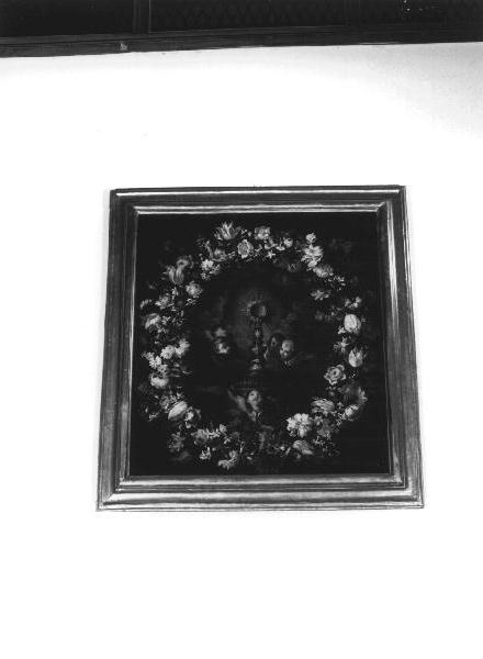 gloria di angeli/ ostensorio (dipinto, opera isolata) di Piola Domenico, Camogli Stefano detto Camoglino (ultimo quarto sec. XVII)