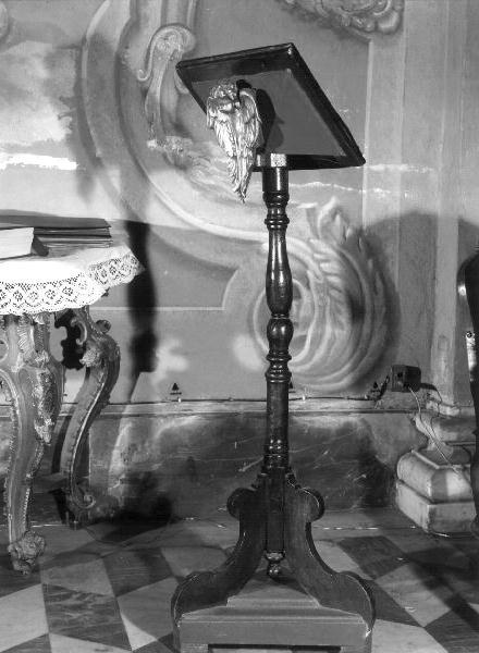 leggio a piede, opera isolata - PRODUZIONE GENOVESE (sec. XIX)