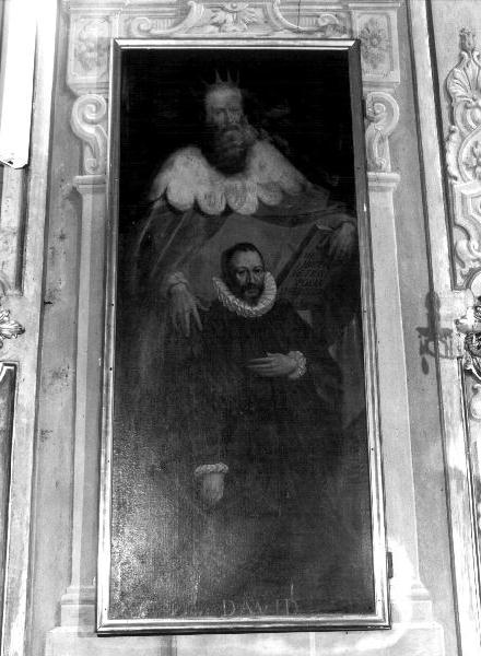 David profeta e committente (dipinto, elemento d'insieme) di Castello Bernardo (attribuito) (prima metà sec. XVII)
