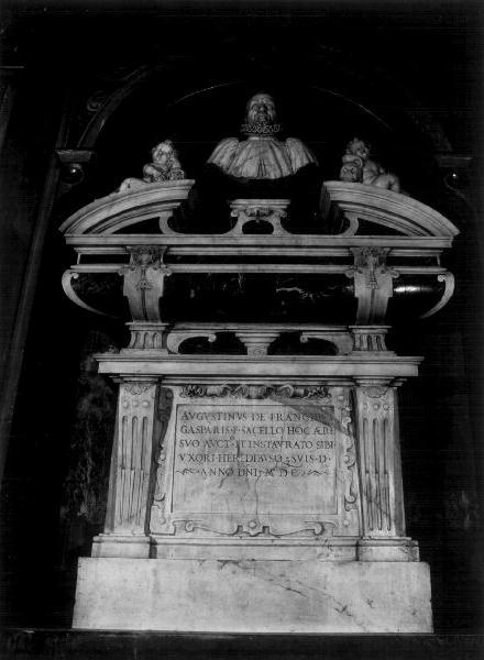 Agostino De Franchi/ putti dormienti su teschio (monumento funebre, elemento d'insieme) di Orsolino Battista (attribuito) (sec. XVII)