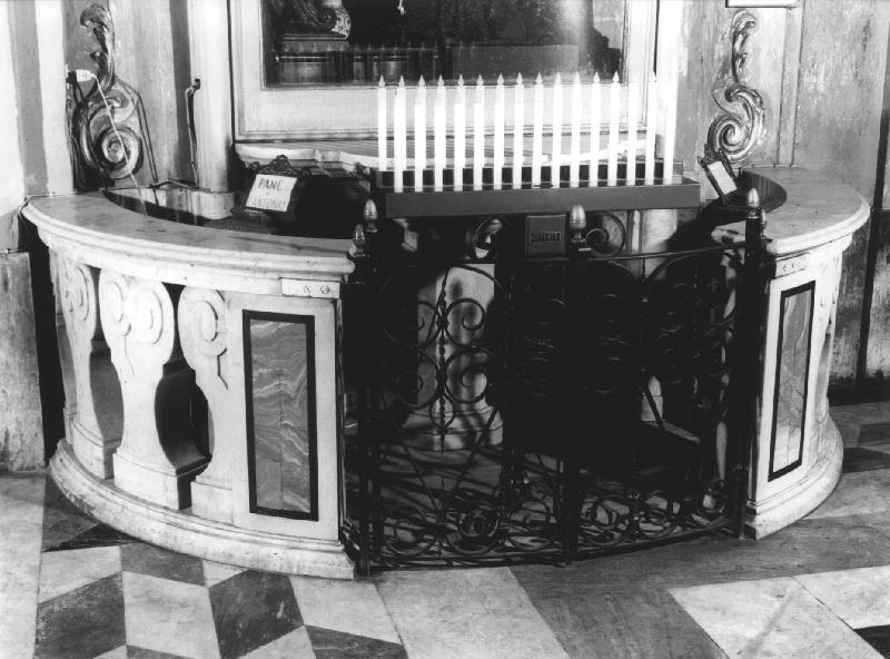 balaustrata, elemento d'insieme - bottega genovese (sec. XVIII)