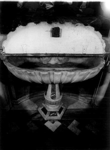 fonte battesimale, opera isolata - bottega genovese (inizio sec. XVIII)