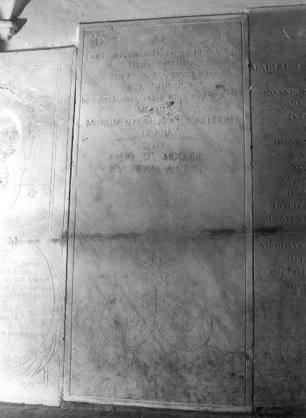 motivi decorativi floreali (lapide, opera isolata) - bottega genovese (sec. XIX)