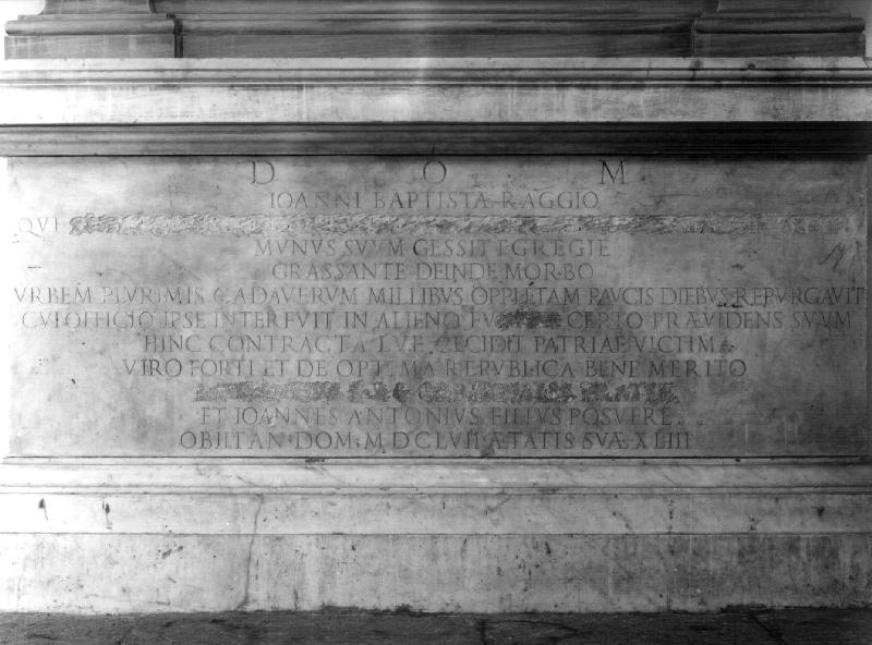 Giovanni Battista Raggio (monumento funebre, opera isolata) - bottega genovese (sec. XVII)