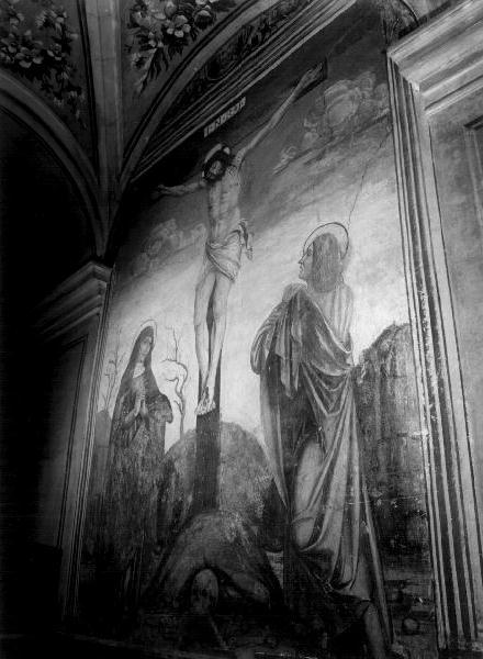 crocifissione di Cristo (dipinto, opera isolata) - ambito lombardo (inizio sec. XVI)