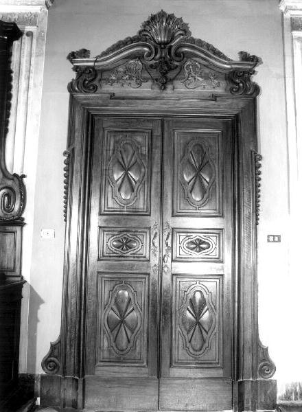 motivi decorativi (porta, opera isolata) - bottega genovese (secc. XVII/ XVIII)