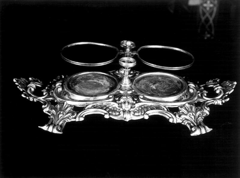 oliera, elemento d'insieme - bottega genovese (secc. XIX/ XX)