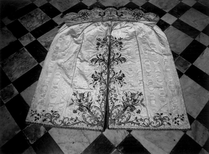 MOTIVI DECORATIVI FLOREALI (conopeo di tabernacolo, opera isolata) - manifattura genovese (sec. XIX)