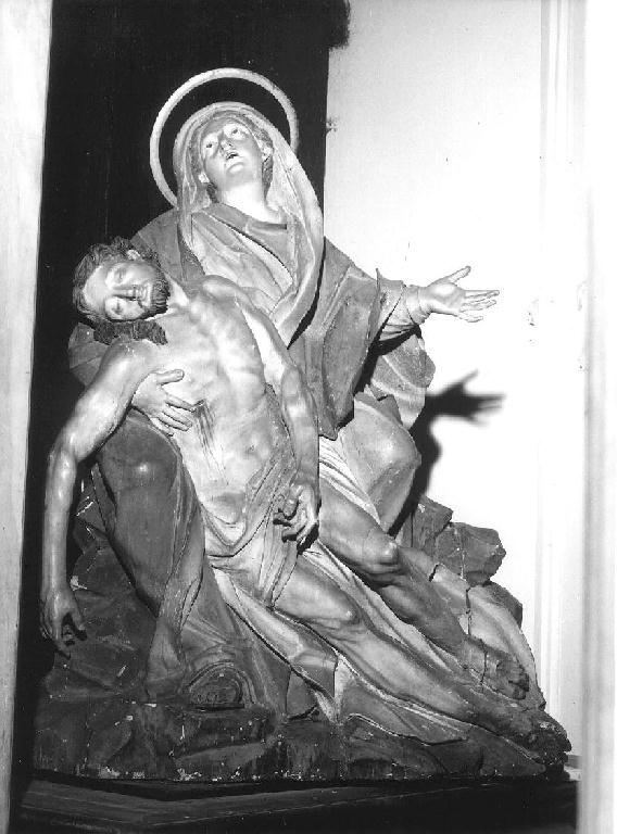Pietà (gruppo scultoreo, opera isolata) - bottega ligure (fine/inizio secc. XVII/ XVIII)