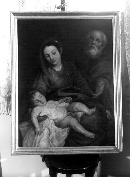 SACRA FAMIGLIA (dipinto, opera isolata) di Carbone Giovanni Bernardo (seconda metà sec. XVII)