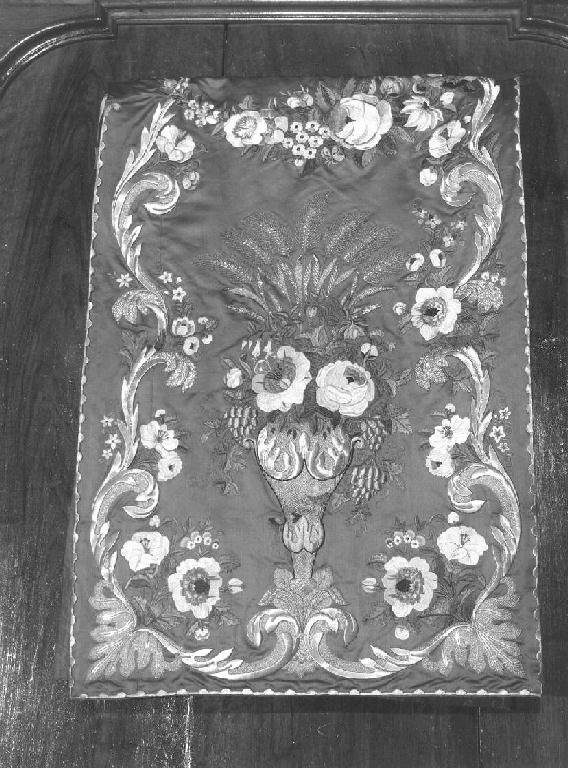 MOTIVI DECORATIVI FLOREALI (conopeo di tabernacolo, opera isolata) - manifattura ligure (sec. XIX)