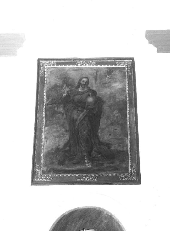 CRISTO BENEDICENTE (dipinto, elemento d'insieme) - ambito italiano (prima metà sec. XVIII)