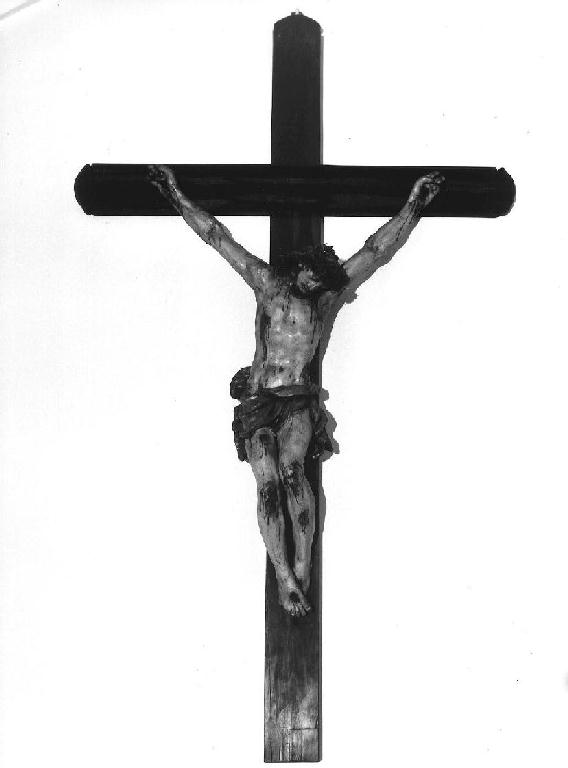 CRISTO CROCIFISSO (croce d'altare, opera isolata) - bottega italiana (fine/inizio secc. XVII/ XVIII)