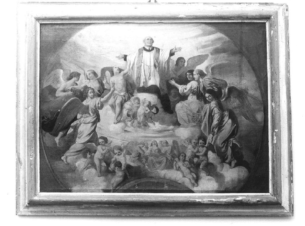 gloria di San Vincenzo dè Paoli (dipinto, opera isolata) di Boni Giacomo Antonio (secondo quarto sec. XVIII)
