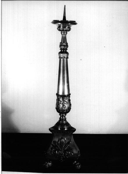 candeliere, opera isolata - PRODUZIONE GENOVESE (sec. XIX)