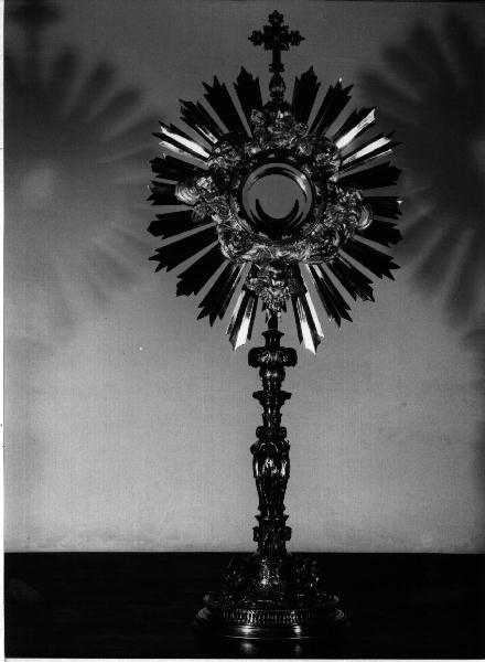 ostensorio, opera isolata - PRODUZIONE GENOVESE (secc. XIX/ XX)