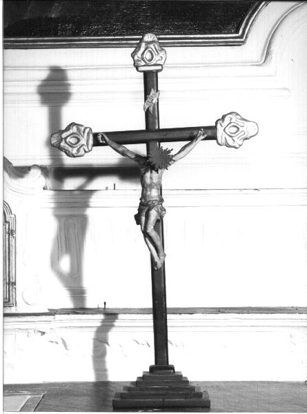 CRISTO CROCIFISSO (croce d'altare, elemento d'insieme) - bottega ligure (ultimo quarto sec. XVIII)