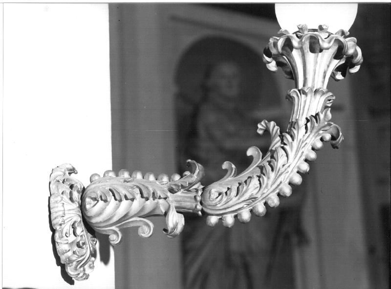 candeliere da parete, coppia - bottega ligure (sec. XIX)