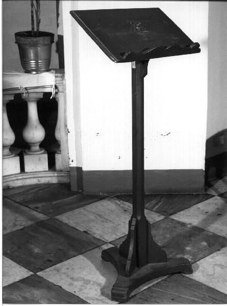 leggio, opera isolata - bottega ligure (prima metà sec. XIX)