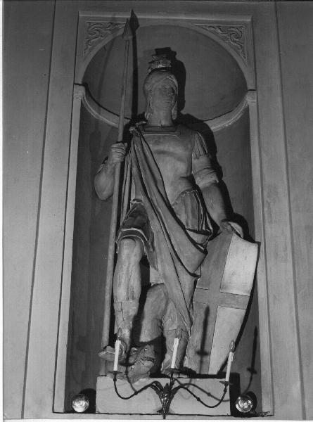San Giorgio (statua, opera isolata) di Drago Giovanni Battista (metà sec. XIX)