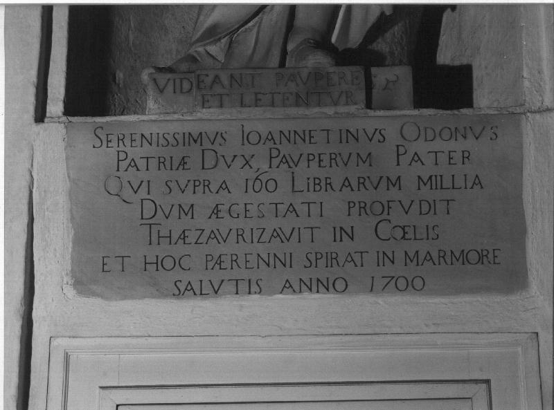 lapide, elemento d'insieme - bottega ligure (sec. XVIII)