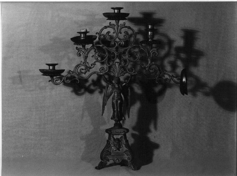 angelo/ cherubino (candelabro, opera isolata) - PRODUZIONE LIGURE (prima metà sec. XIX)