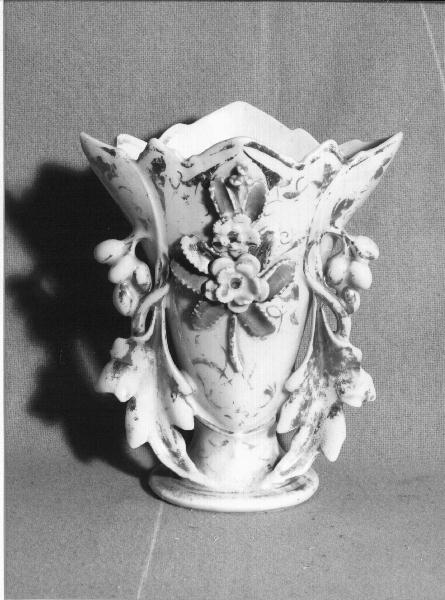 fiori (vaso da fiori, coppia) - produzione italiana (fine/inizio secc. XIX/ XX)