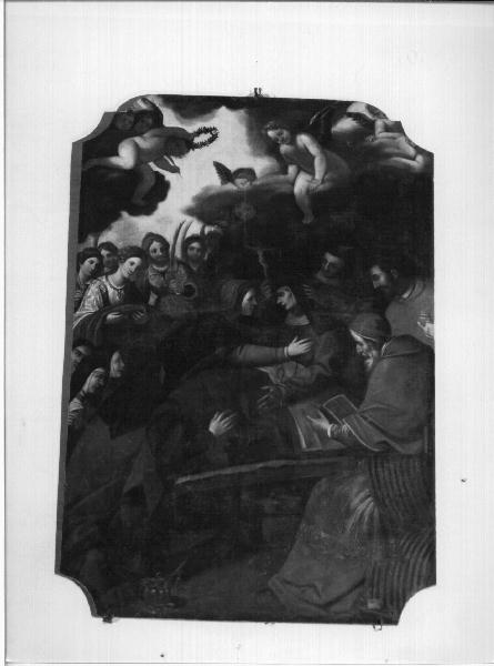 morte di Santa Chiara (dipinto, opera isolata) - ambito genovese (prima metà sec. XVII)